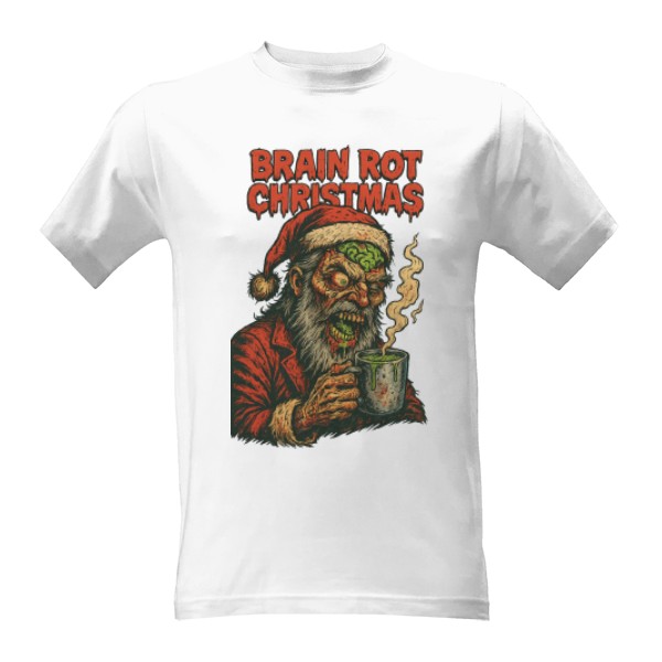 Brain Rot Christmas T-shirt