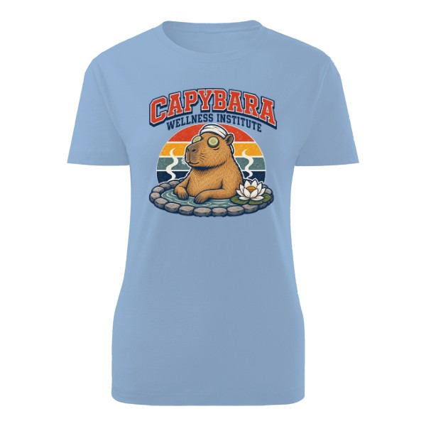 Tričko s potiskem Capybara Wellness Institute
