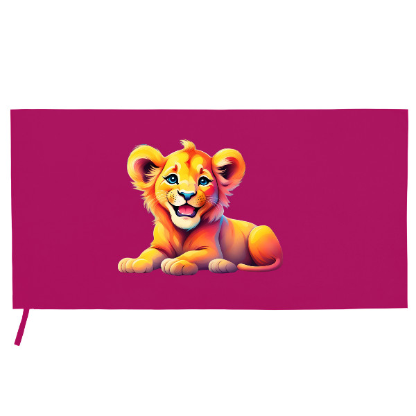 Microbifre sports towel  Cute Lions - Royal Joy