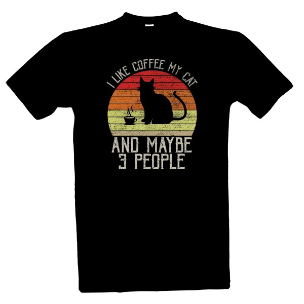 T-shirt I like coffee my cat 