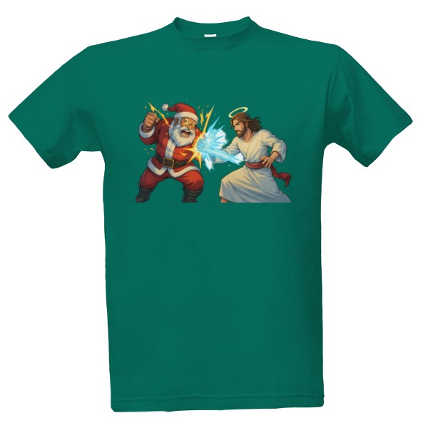 Jesus vs. Santa T-shirt