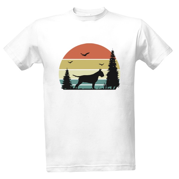 T-shirt Retro Bullterier