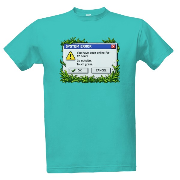 Tričko s potlačou Touch Grass